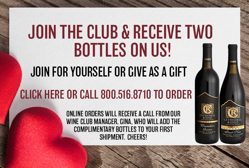 Join Wine Club - Amazing Benefits | Cathedral Ridge Winery